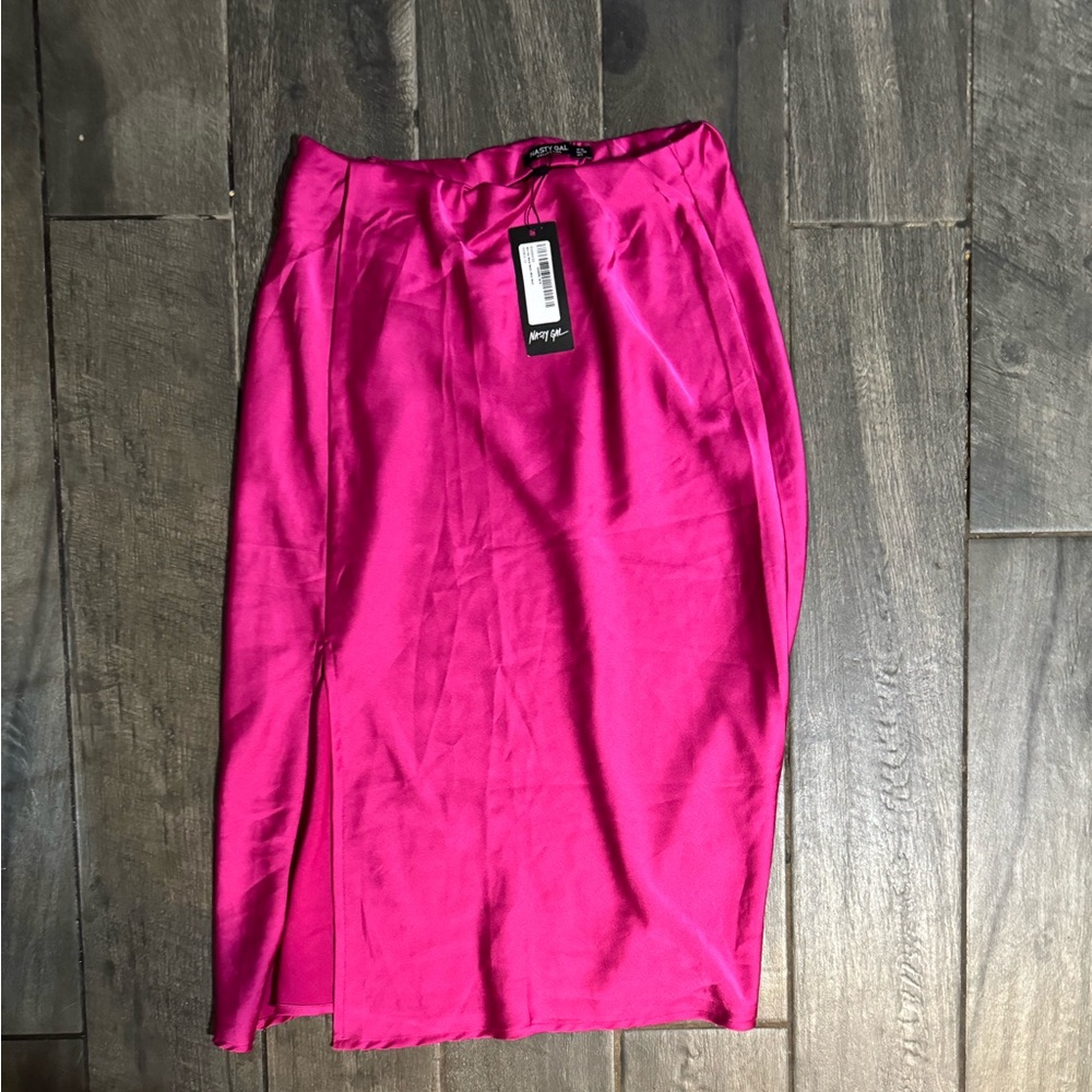 Hot pink skirt